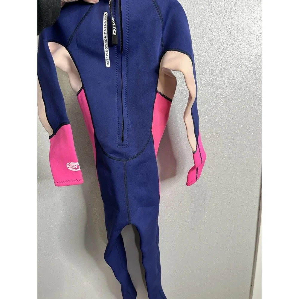 Dive And Sail Pink Blue Recreational Wetsuit XXL Girls  X-Manta‎